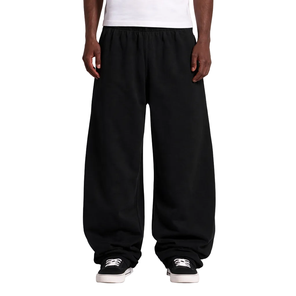 Black Blank Baggy Sweats by Velvet Errors, relaxed fit casual pants with a comfortable, loose silhouette.