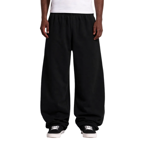 Black Blank Baggy Sweats by Velvet Errors, relaxed fit casual pants with a comfortable, loose silhouette.