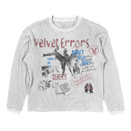 Velvet Errors Dance or Die thermal in small black, featuring a snug, lightweight fabric ideal for active wear or layering.