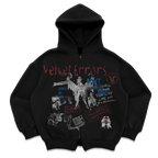 Black Velvet Errors Dance or Die zip-up hoodie with front zipper and logo design on the chest.
