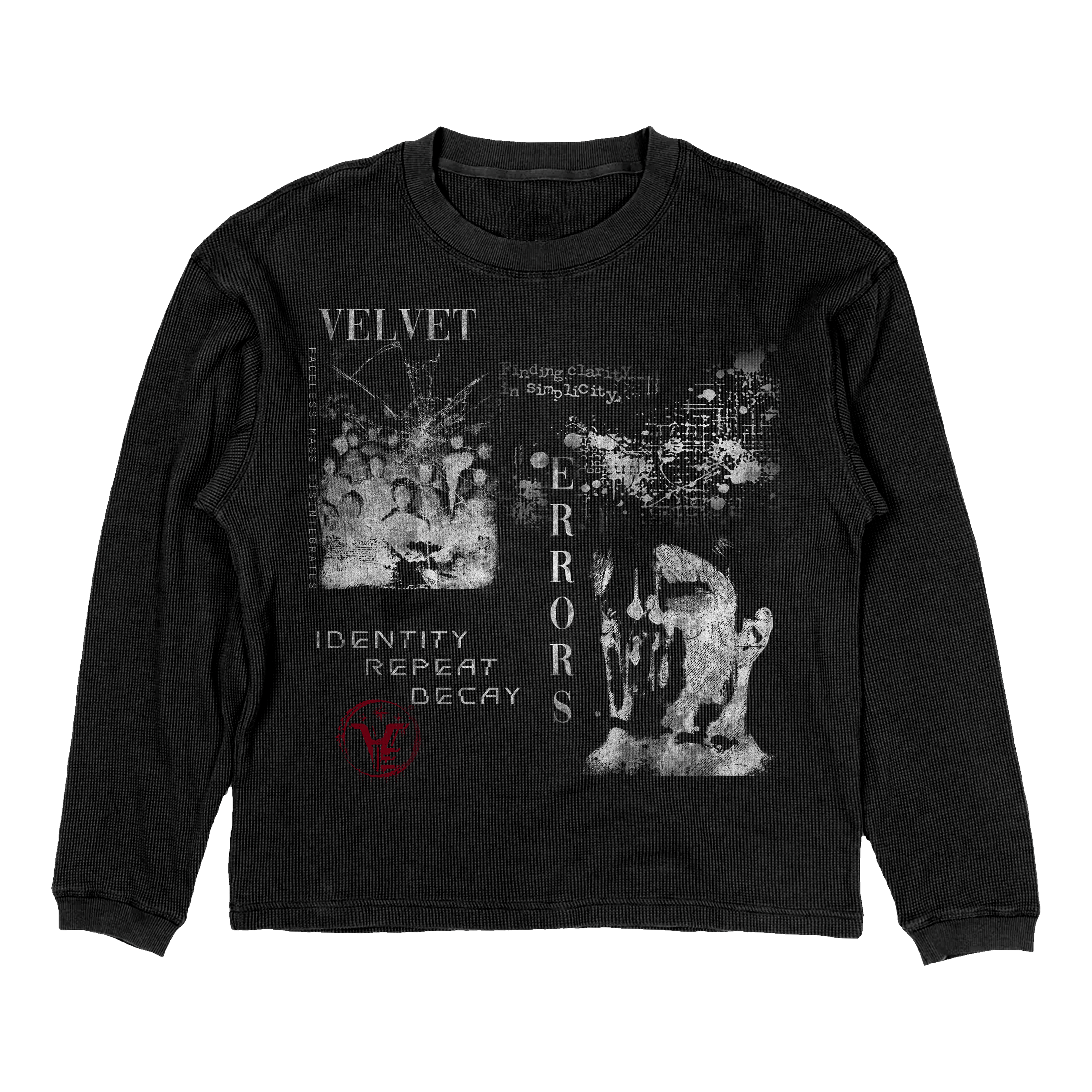 Small black Decay Thermal from Velvet Errors featuring a sleek, dark design with subtle decay-themed details.
