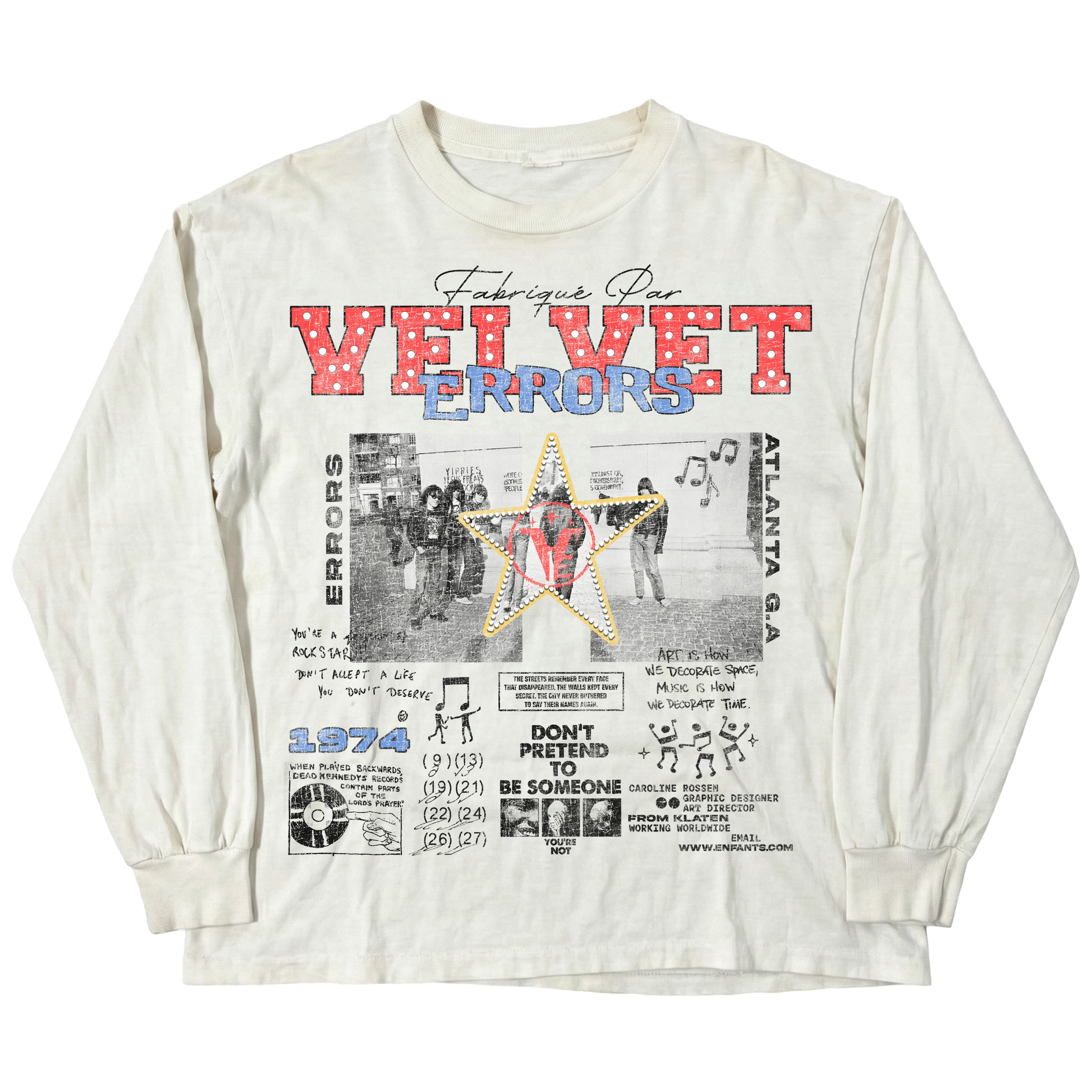 Black long sleeve shirt from Velvet Errors' Don't Pretend collection, featuring a fitted design and soft velvet fabric.