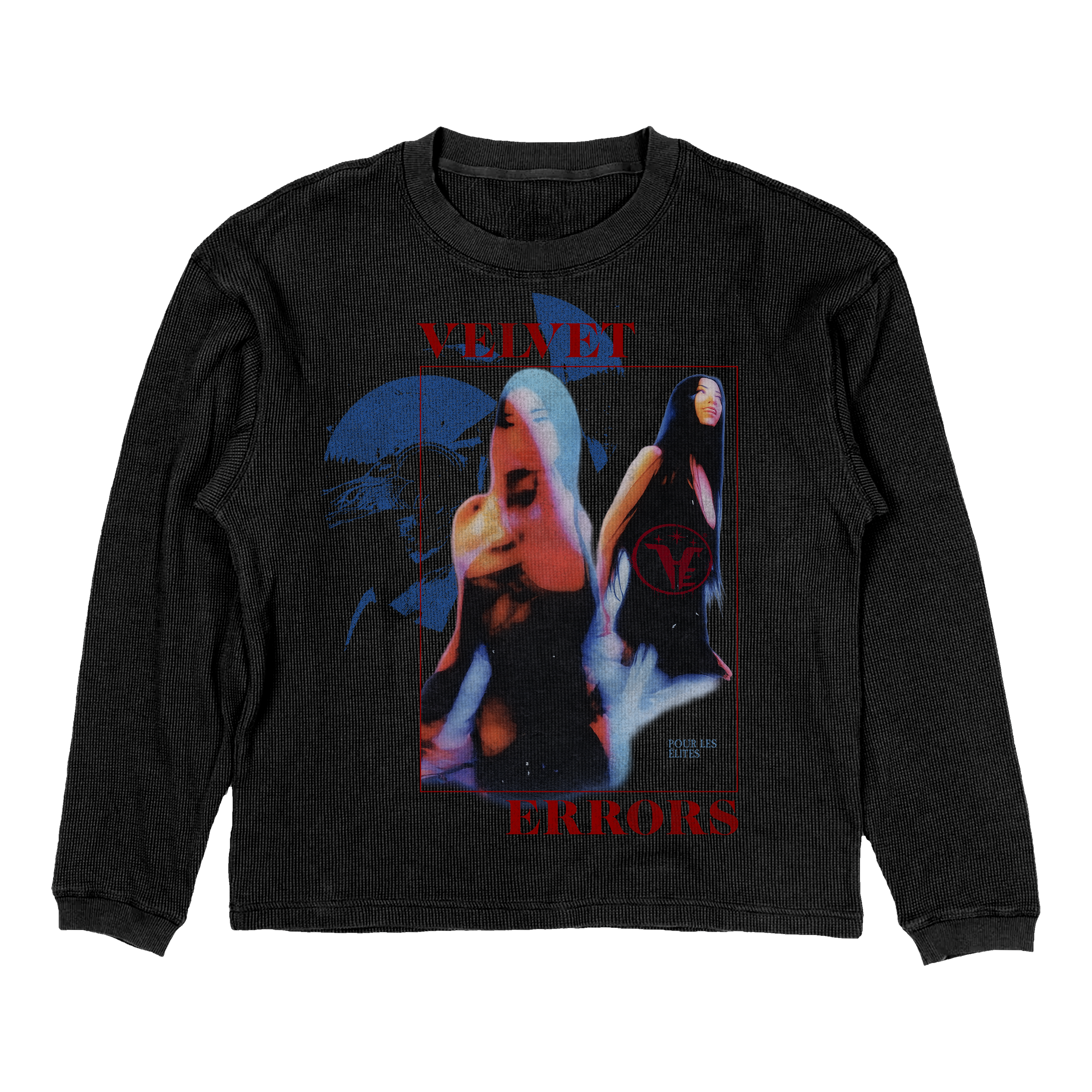 Small black Velvet Errors Elites Thermal with textured fabric and sleek design, ideal for warmth and style.