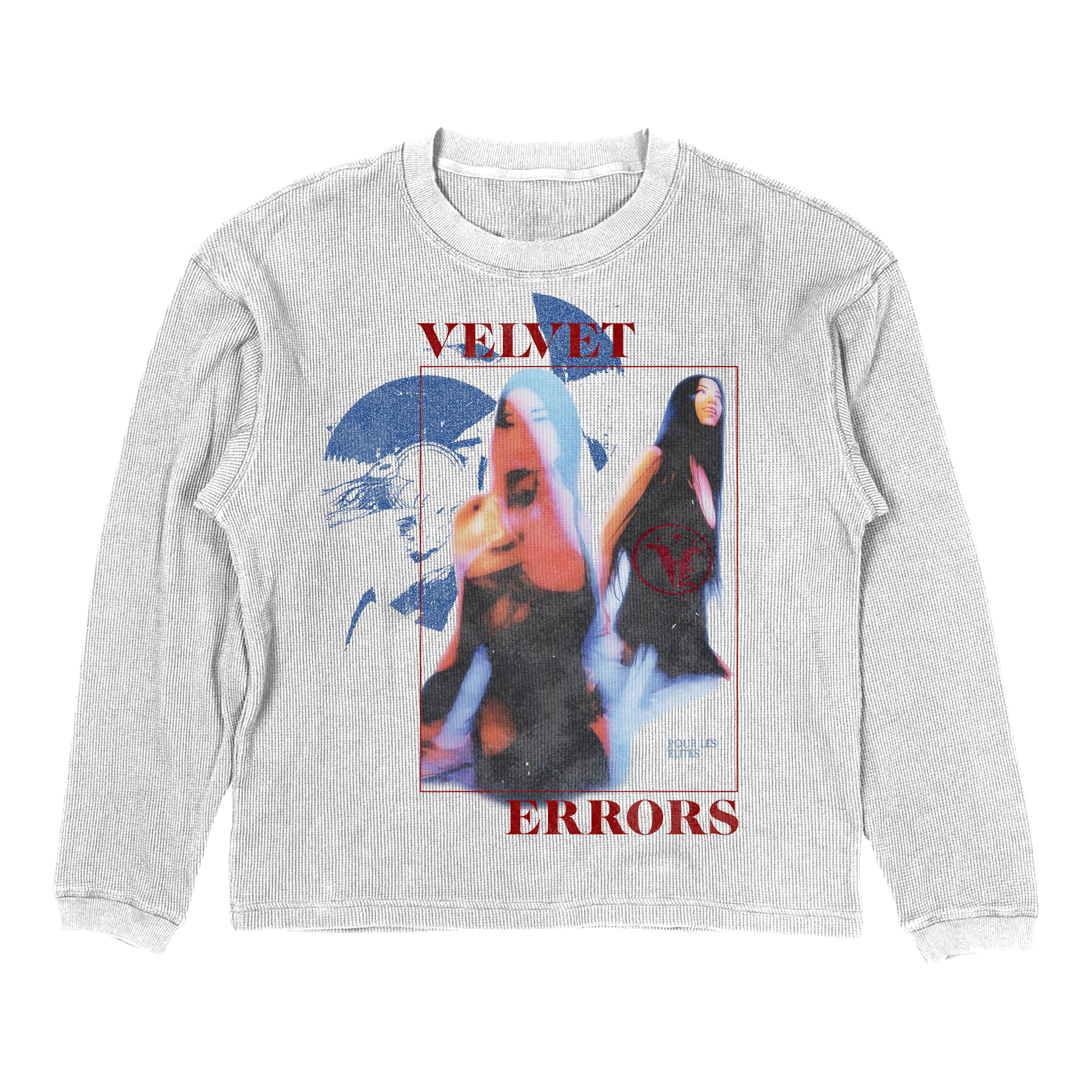 Small black Velvet Errors Elites Thermal, a cozy thermal shirt with a fitted design and soft fabric.