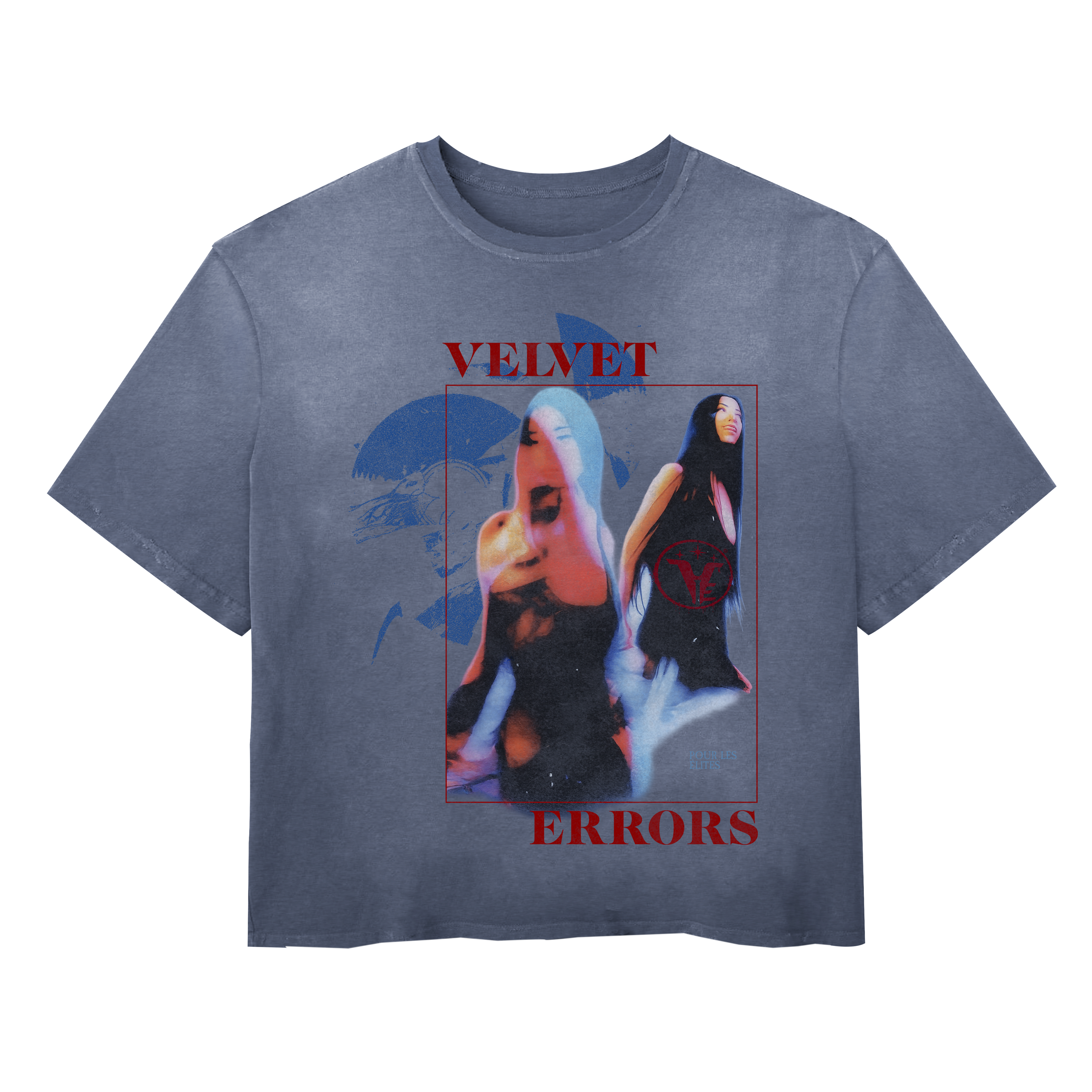 Black Velvet Errors Elites Wash Tee shirt with a relaxed fit and minimal branding, displayed flat on a white background.