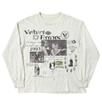 Black Fade Out Velvet Errors long sleeve shirt with a soft, stylish design and subtle color gradient.