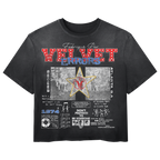 Small blue "Don't Pretend Wash Tee" by Velvet Errors, casual cotton t-shirt with printed graphic on front.
