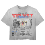 Blue Don't Pretend Wash T-shirt by Velvet Errors, featuring a casual fit and printed graphic on soft cotton fabric.