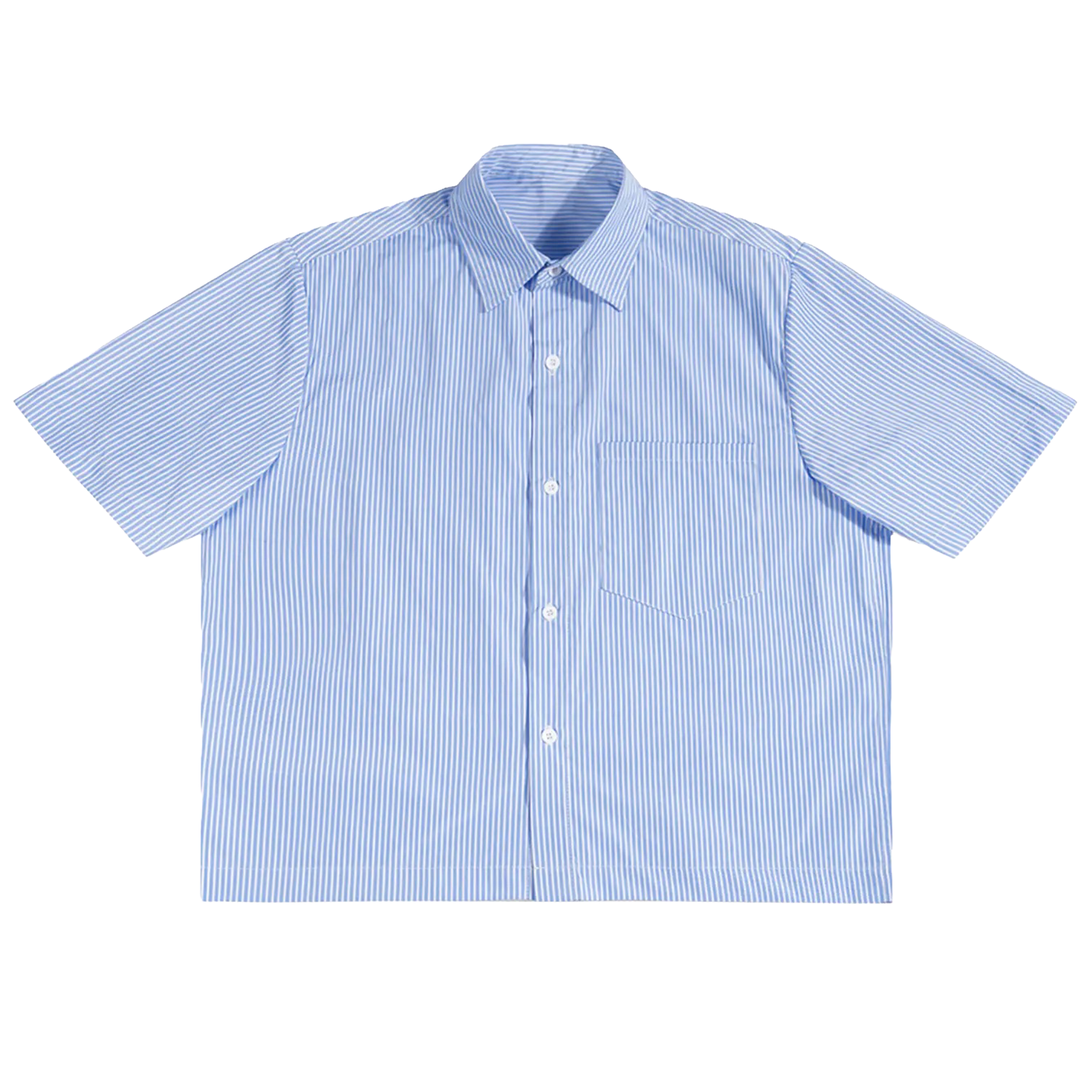 Small Velvet Errors blank button-up shirt with a classic collar and long sleeves, displayed flat on a white background.
