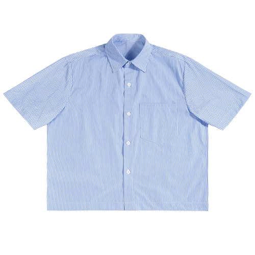 Small Velvet Errors blank button-up shirt with a classic collar and long sleeves, displayed flat on a white background.