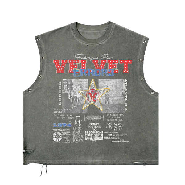 Velvet Errors Don't Pretend Utility Cut in small size, showcasing its unique design and fabric texture.