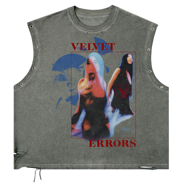 Velvet Errors Elites Utility Cut in black fabric with multiple pockets and utility design, displayed on a plain background.