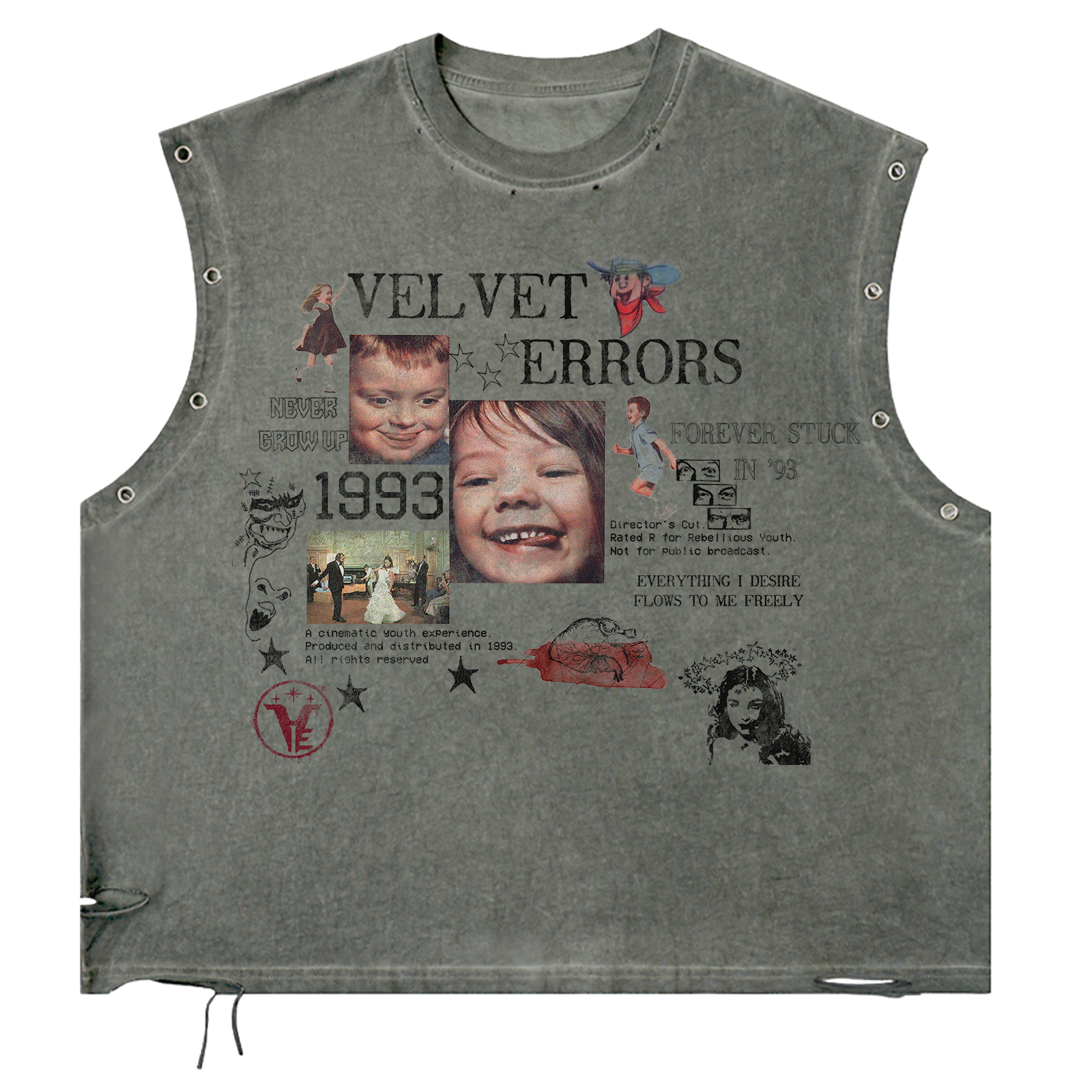 Velvet Errors Forever Stuck Utility Cut, small size, featuring a stylish utility cut design with velvet fabric details.
