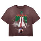 Small green Next Generation Wash Tee by Velvet Errors, featuring a classic crew neck and soft fabric for casual wear.
