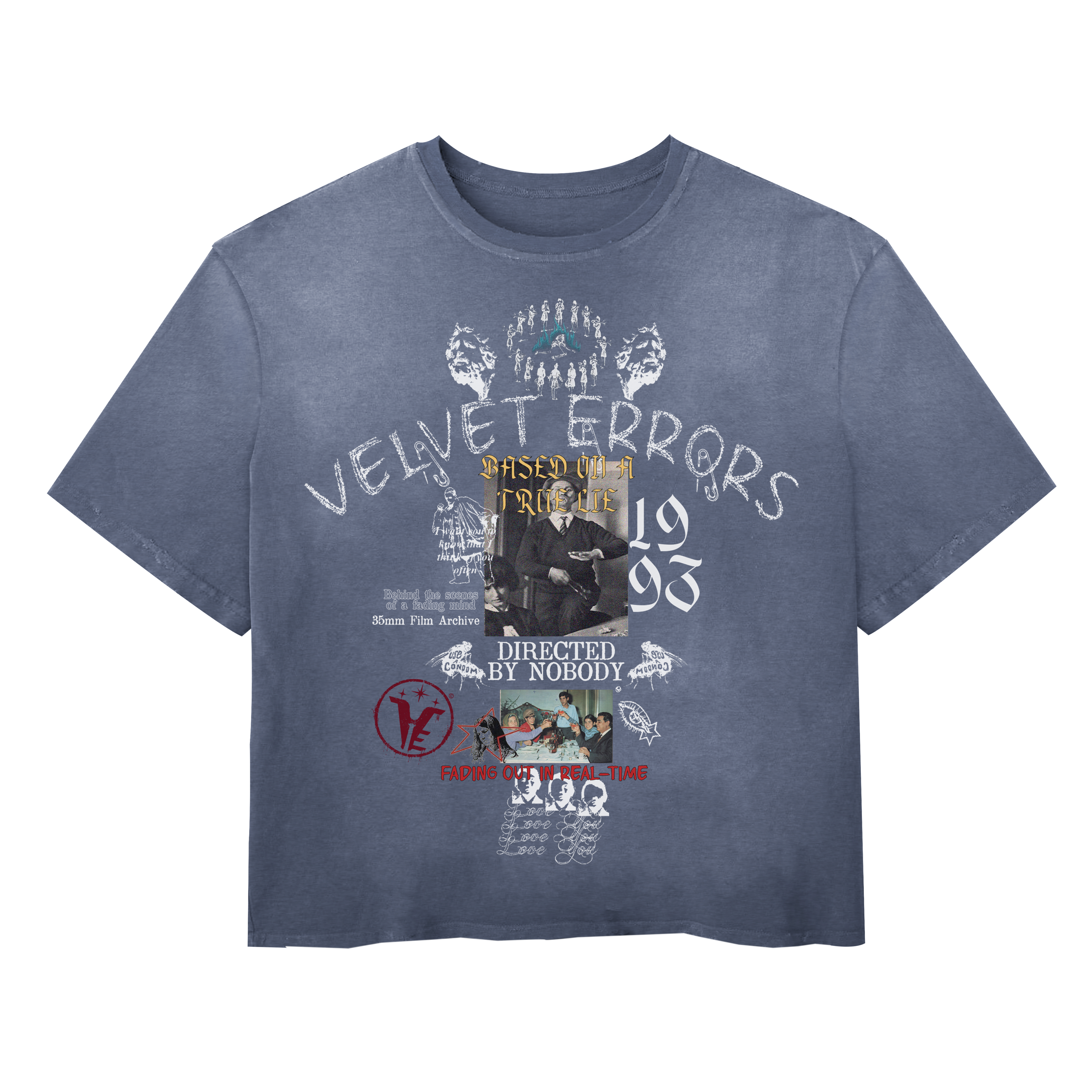 Red Velvet Errors True Lies Wash Tee with graphic print, soft cotton fabric, and casual fit for everyday wear
