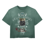 Red Velvet Errors True Lies Wash Tee featuring a classic crewneck and distressed design, displayed flat on a white background.