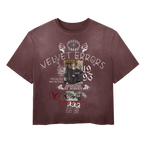 Red Velvet Errors True Lies Wash Tee featuring a casual fit and graphic print on soft cotton fabric.