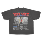White Don't Pretend Drop Tee by Velvet Errors, casual cotton T-shirt with relaxed fit and printed slogan on the front.