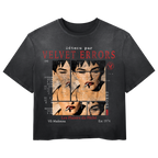 White Madonna Wash Tee by Velvet Errors, casual cotton T-shirt with Madonna graphic, lightweight and comfortable for everyday wear.