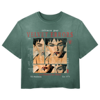 White Madonna Wash Tee by Velvet Errors featuring a casual, relaxed fit and graphic Madonna design on soft cotton fabric.