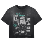 Small white Redemption Wash Tee by Velvet Errors featuring a casual crew neck and minimalist design.