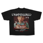 White Velvet Errors Unbothered Drop Tee featuring a relaxed fit and minimalist design, displayed flat on a clean background.