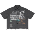 Velvet Sins Distress Button Up