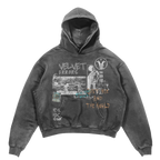 Velvet Sins Hoodie - Grey