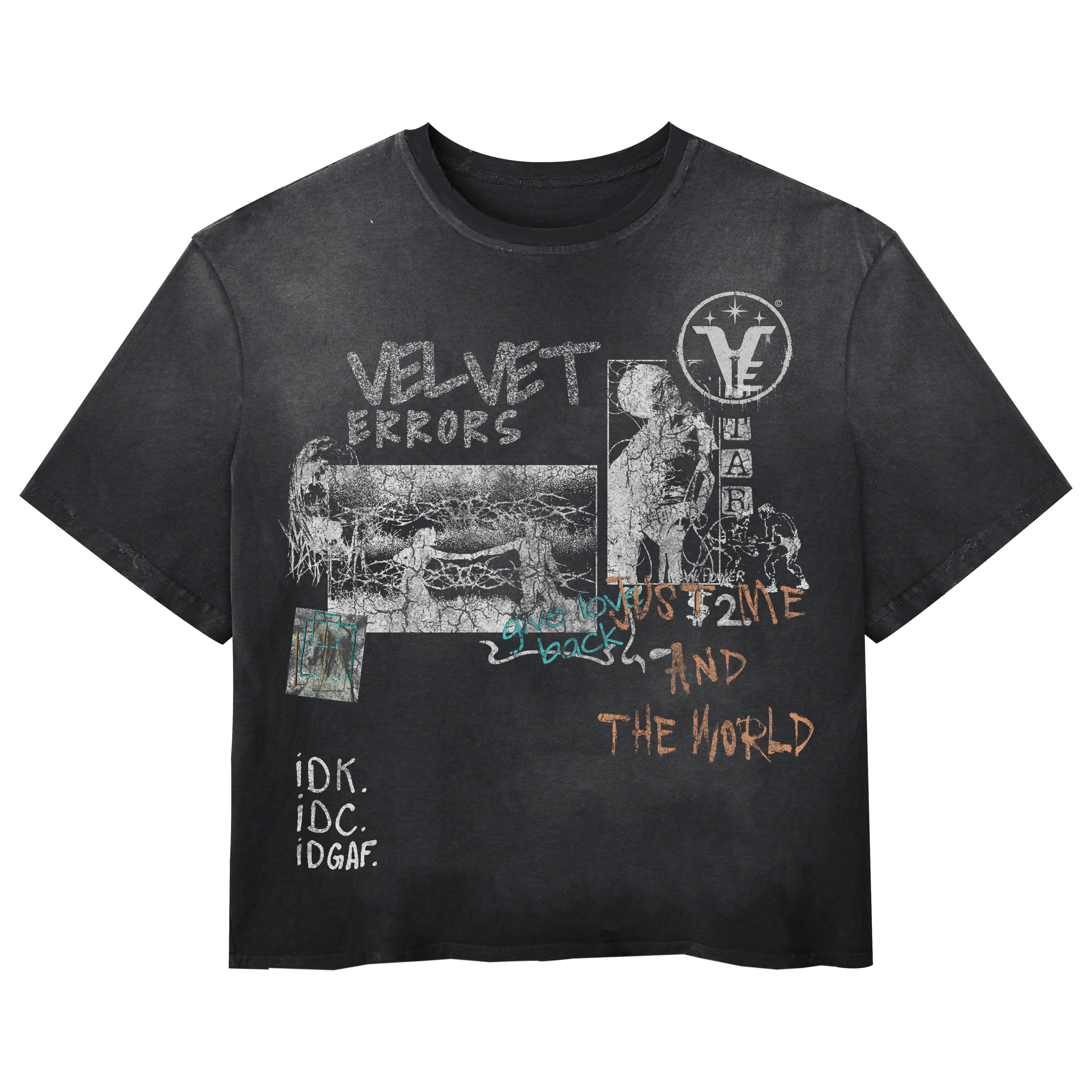 Velvet Sins Wash Tee - Black