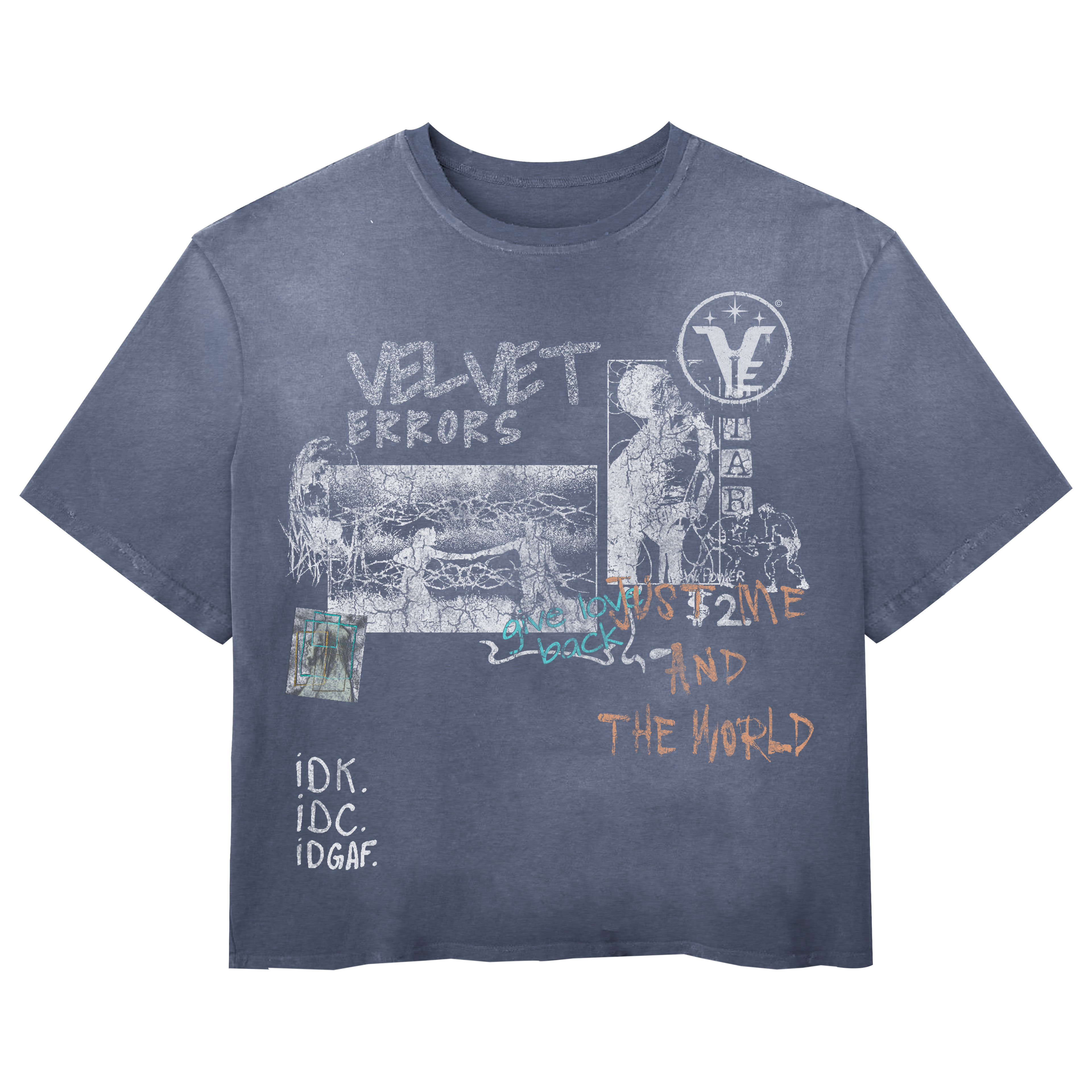 Velvet Sins Wash Tee - Blue