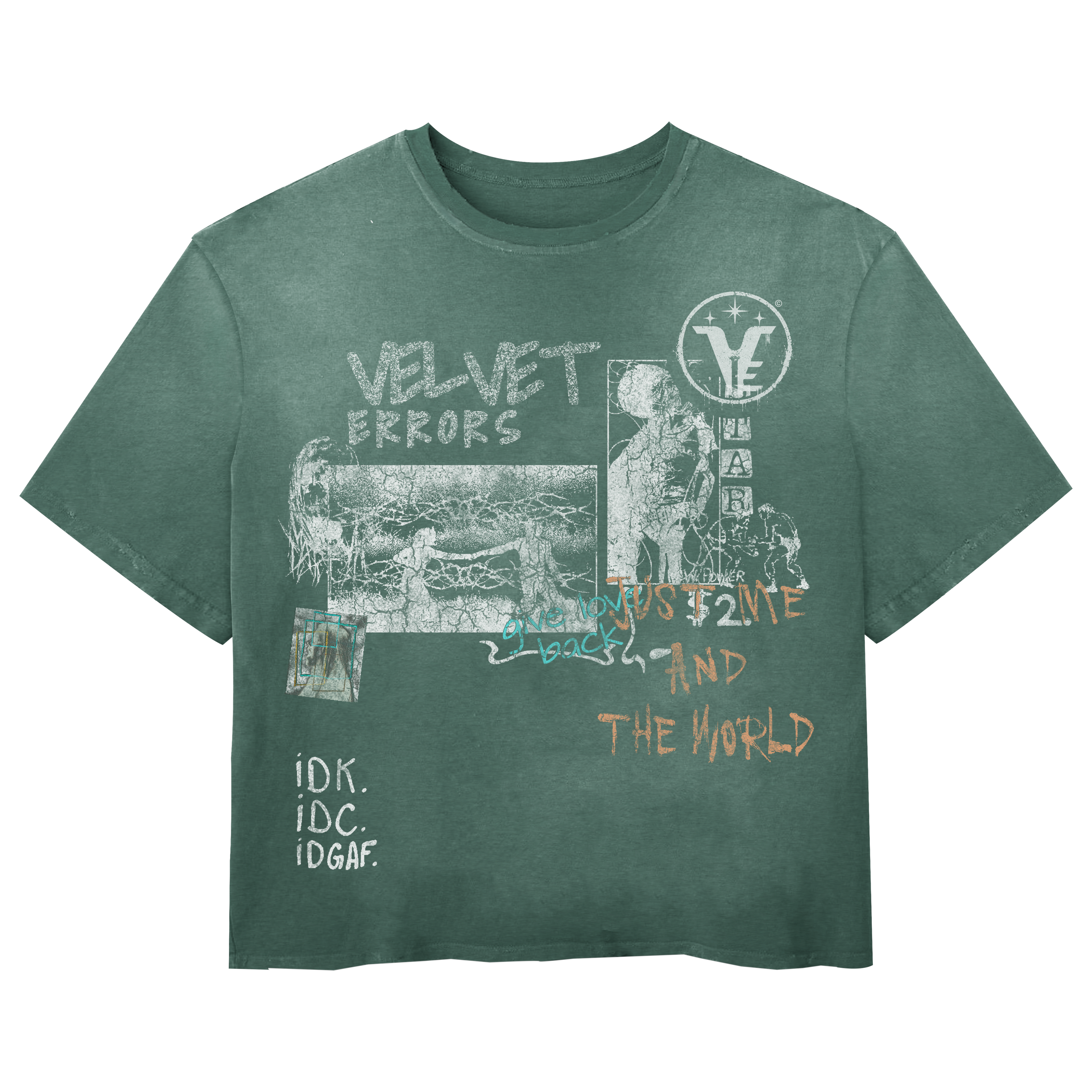 Velvet Sins Wash Tee - Green