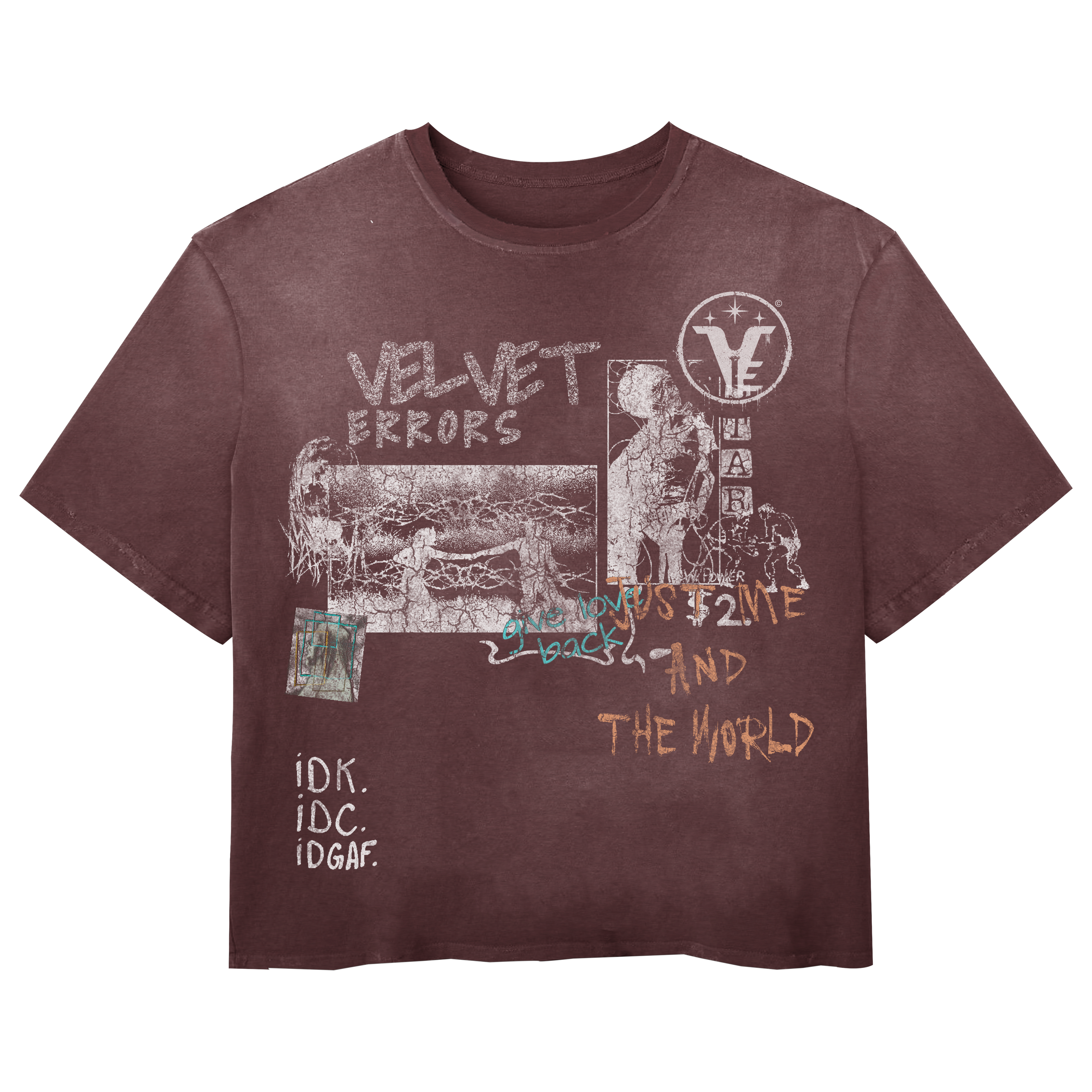 Velvet Sins Wash Tee - Red