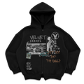 Velvet Sins Zip Up - Black
