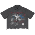 Dance or Die Distress Button Up