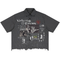 Fade Out Distress Button Up