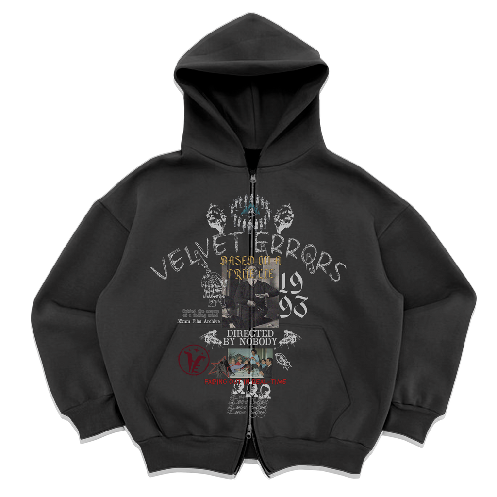 True Lies Zip Up - Black