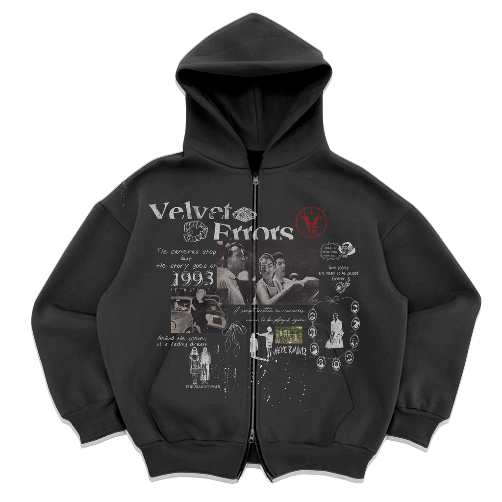 Fade Out Zip Up - Black
