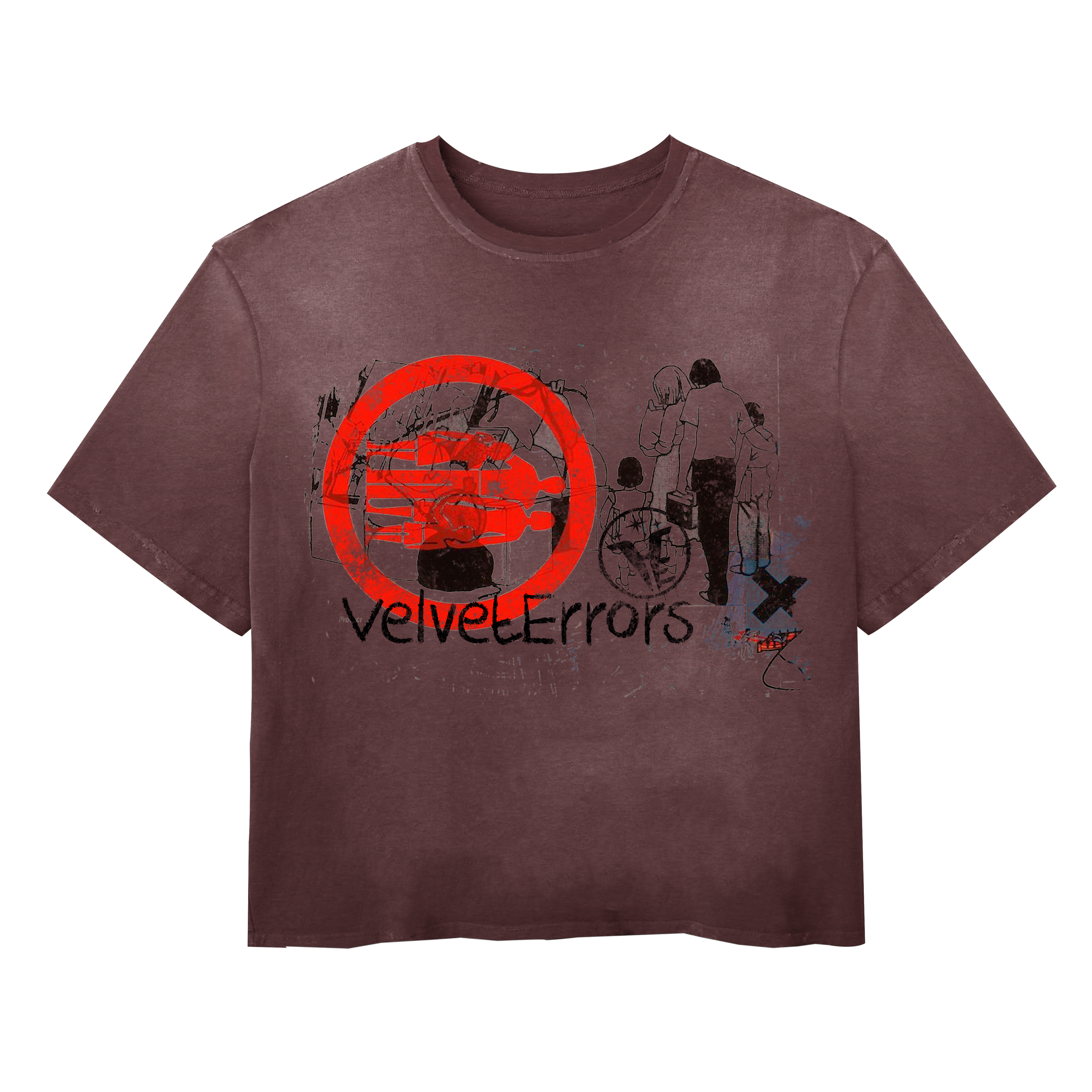 Fragments Tee - Maroon
