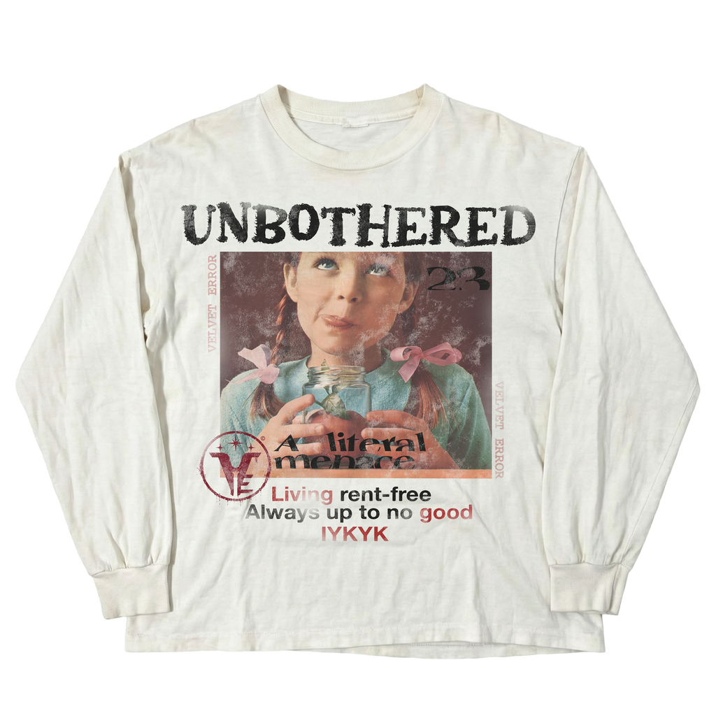 Unbothered Long Sleeve - White